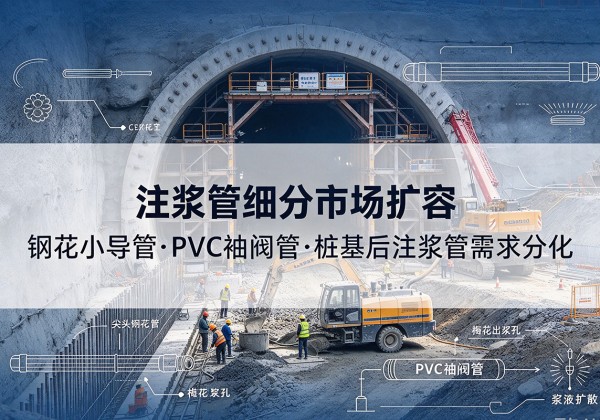 烟台注浆管细分市场扩容，隧道钢花小导管、PVC 袖阀管、桩基后注浆管需求分化